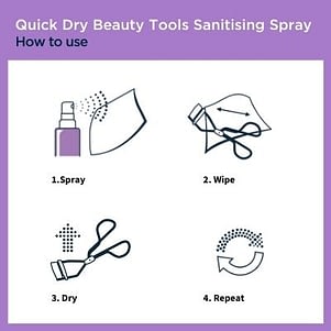 antibacterial beauty tools sanitising spray