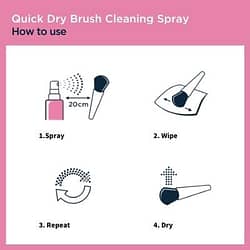 makeup brush cleaning spray