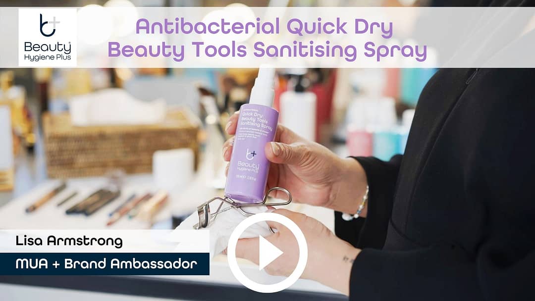 Lisa Armstrong Beauty Hygiene Plus Antibacterial Beauty Tools Sanitising Spray how to use