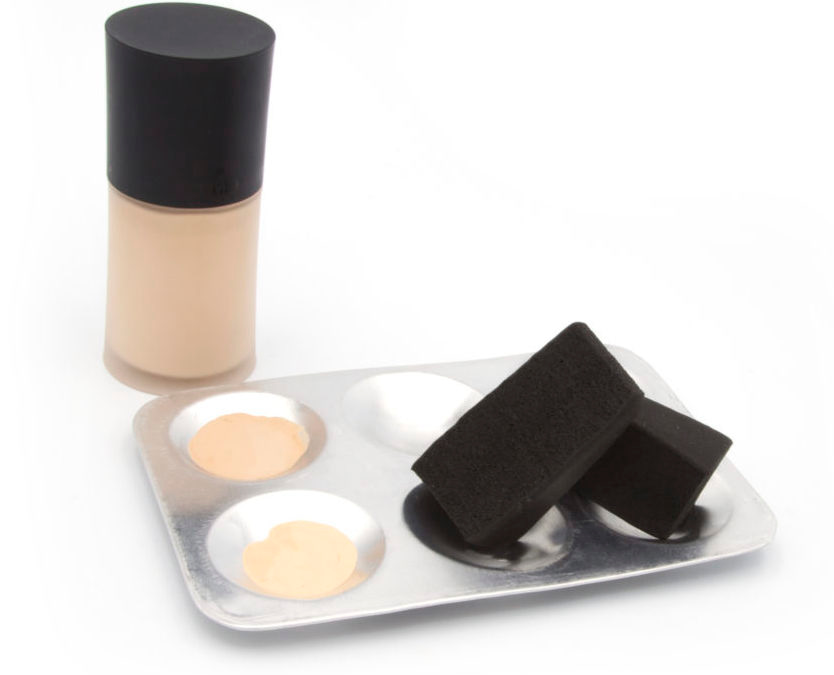 SKU16063 Makeup sponge latex-free black (block of 24) x2 blocks with makeup4 full NEW