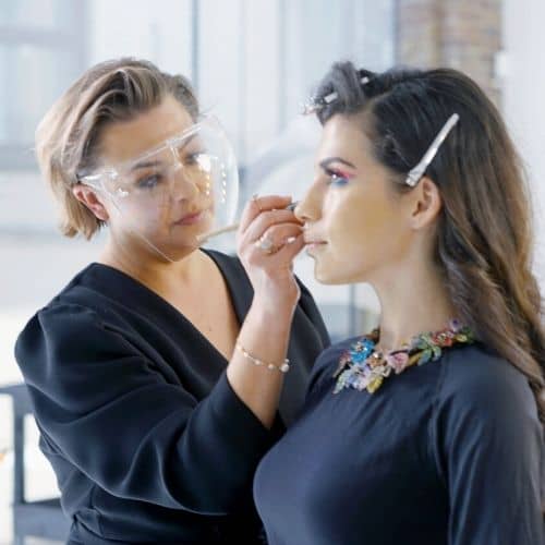 Award-winning makeup artist, List Armstrong creating her makeup looks for #FilthyLooks"